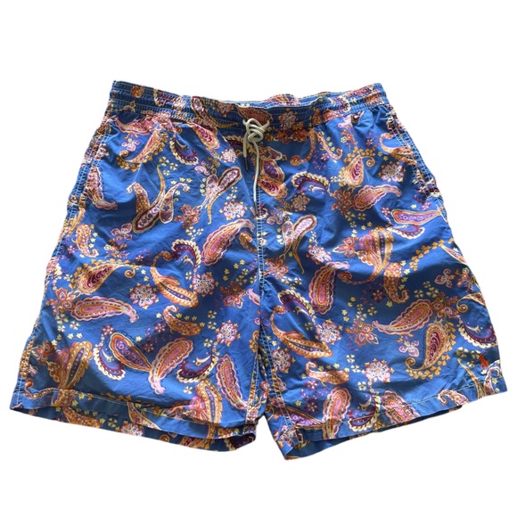 Polo Ralph Lauren Other - Vintage Men's Polo Ralph Lauren Paisley Lined Swim Shorts XXL